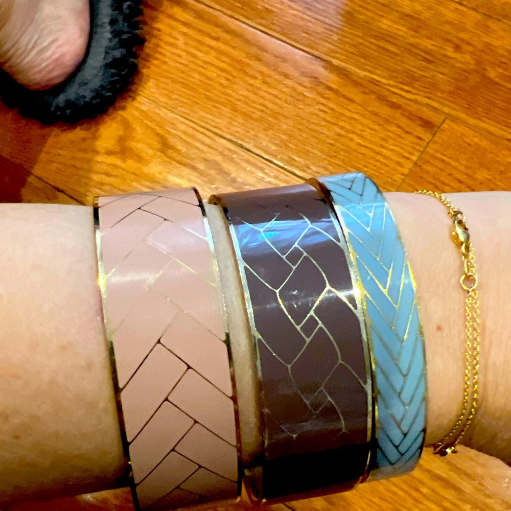 3 J crew enamal bangles